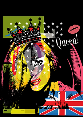 Queen girl with crown and