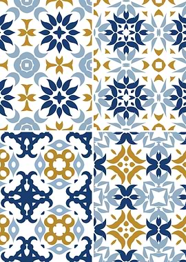 Mediterranean Blue Tile 40