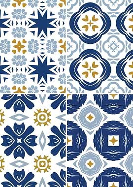 Mediterranean Blue Tile 33