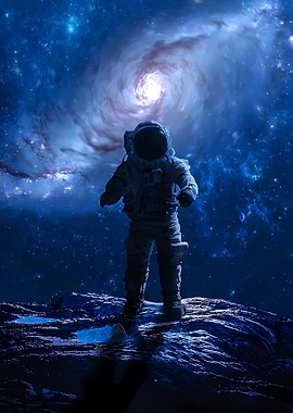 Astronaut Nowhere Planet