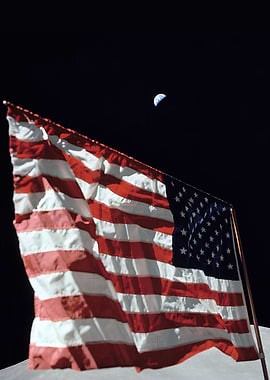 Flag on the moon