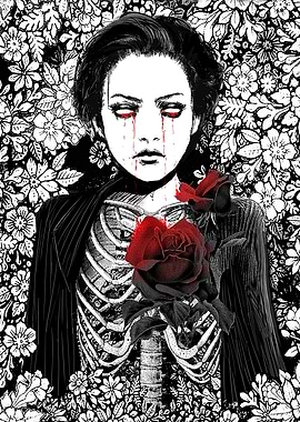 Gothic Manga Skeleton Girl