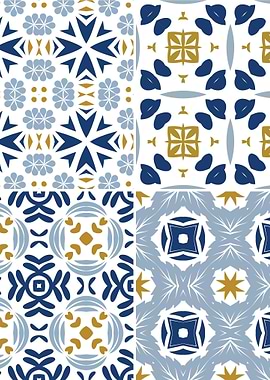 Mediterranean Blue Tile 34