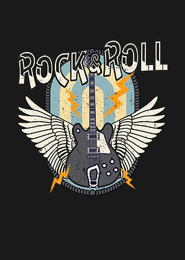 Rock Roll Retro Guitar