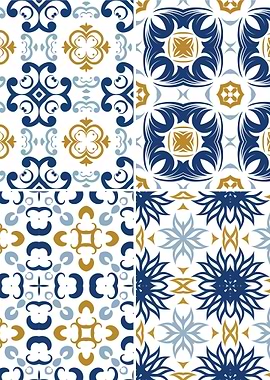 Mediterranean Blue Tile 37