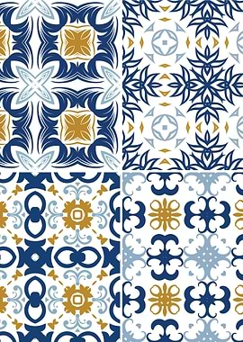 Mediterranean Blue Tile 36