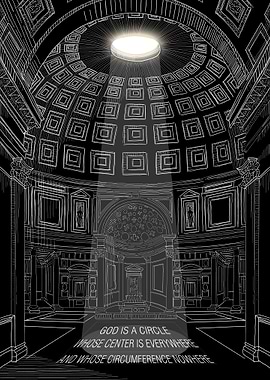 Pantheon Rome sketch