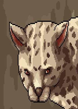 Pixel art Wild cat