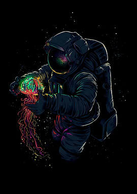 Astronaut Play With Jelly