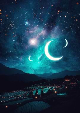 Three Crescent Moons Japan