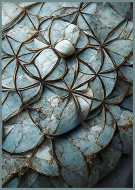 simple marble mandala