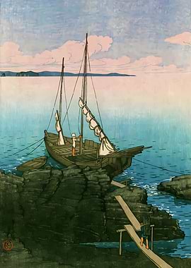 Ukiyo e Boshu Stone Pile