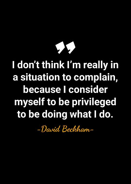 David Beckham quotes