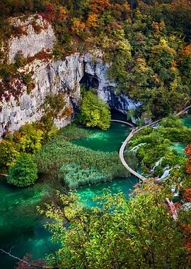 Plitvice Lakes Landscape