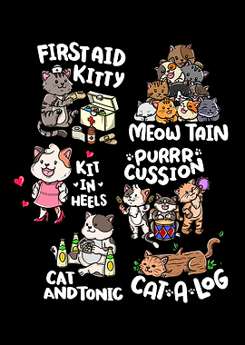 First Aid Kitty cat puns