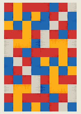 Bauhaus Abstract Mosaic