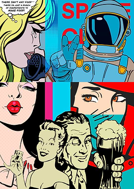 Space pop art
