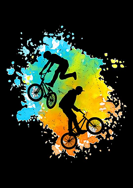 Colorful BMX Bike Boys