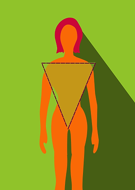women body triangular