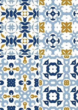 Mediterranean Blue Tile 48