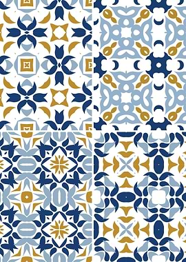 Mediterranean Blue Tile 47