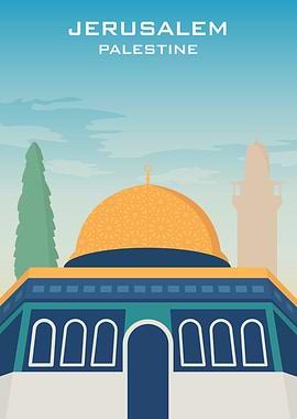 Jerusalem Palestine Poster
