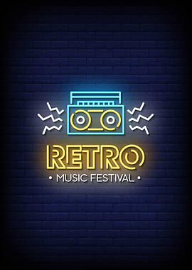 retro neon signs