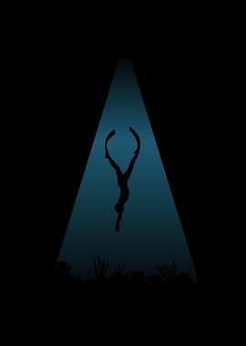Diver dive deep