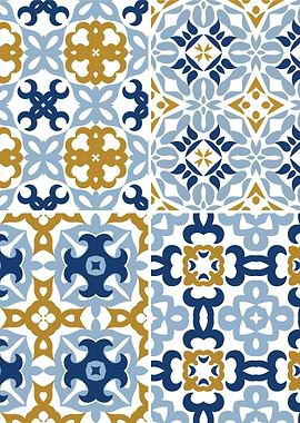 Mediterranean Blue Tile 44