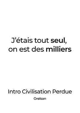 Orelsan CivilisationPerdue