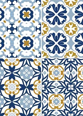 Mediterranean Blue Tile 51