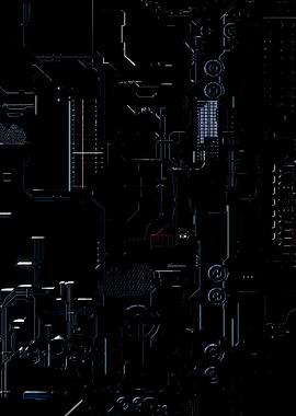 Black Circuit Motherboard