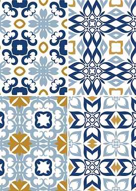 Mediterranean Blue Tile 60