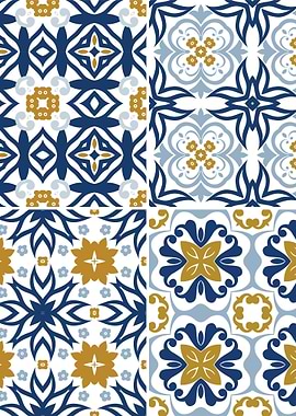 Mediterranean Blue Tile 52