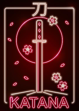 Katana Red and White