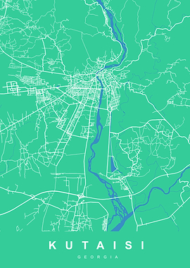 KUTAISI Map GEORGIA