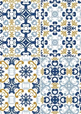 Mediterranean Blue Tile 57