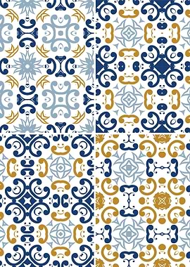 Mediterranean Blue Tile 55