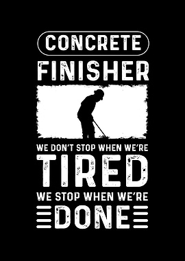 Concrete Finisher Cement