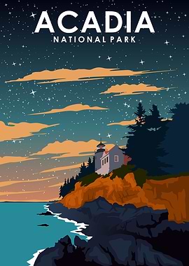 Acadia National Park Night