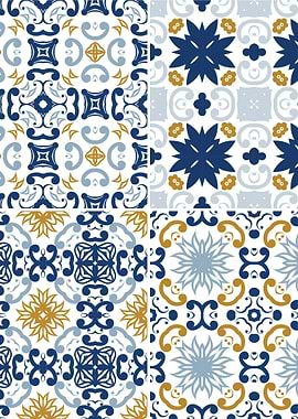 Mediterranean Blue Tile 53