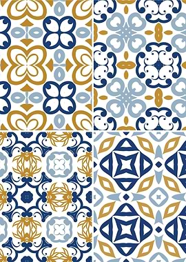 Mediterranean Blue Tile 58