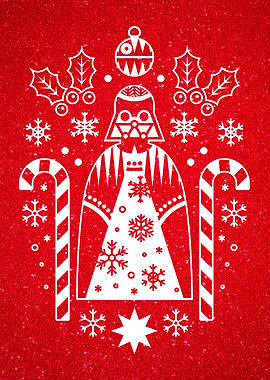 Christmas Vader red