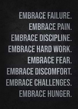 Embrace Failure and Hunger