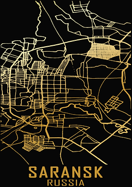 Saransk Russia City Map