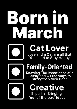 Birthday Born in March