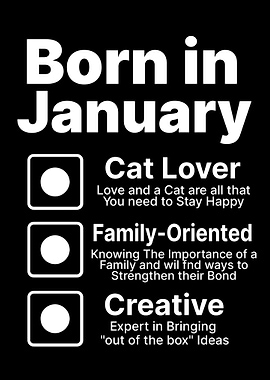 Birthday Born in January