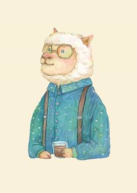 Alpaca and coffee cocktail