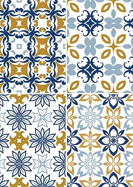 Mediterranean Blue Tile 69