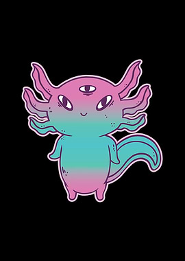 Cute Pastel Goth Axolotl